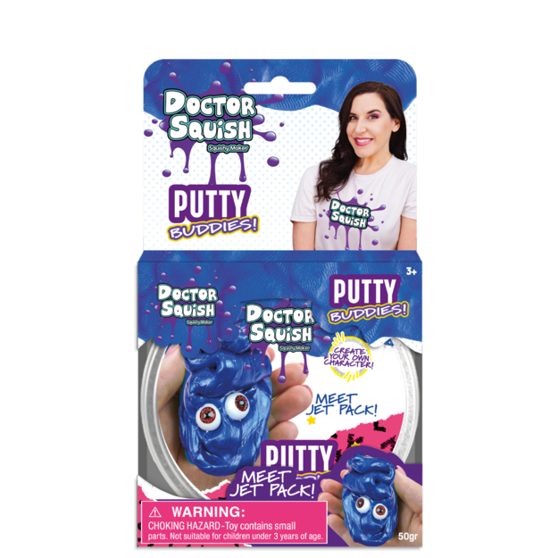 Doctor Squish - Jet Pack (Dark Blue) - Putty Buddies 50g