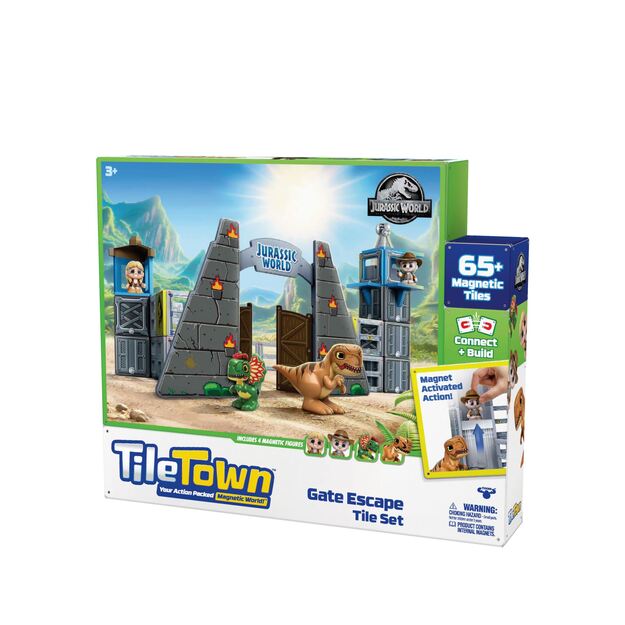 Tile Town - Jurassic world park Magnetic Building Set (90307)