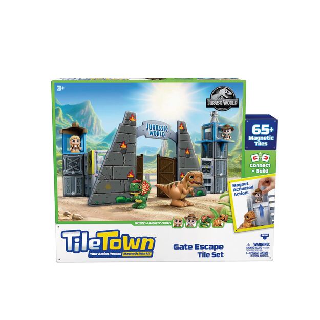 Tile Town - Jurassic world park Magnetic Building Set (90307)