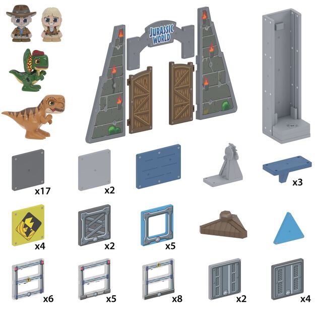 Tile Town - Jurassic world park Magnetic Building Set (90307)