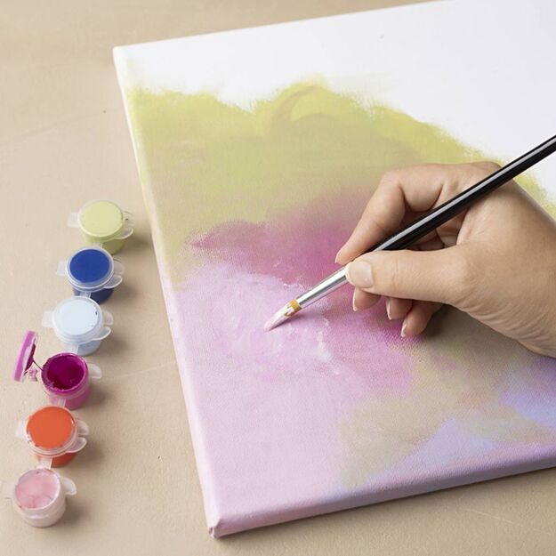 Stretched Canvas with Frame - size 30x30 cm - 280 g - white (25733)