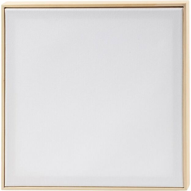 Stretched Canvas with Frame - size 30x30 cm - 280 g - white (25733)