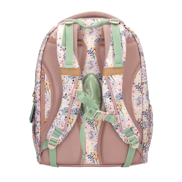 TOPModel - School Backpack SUMMER FEELING - Pastel Shades with Sage-Colored Details - 44x34x24 cm (413304)