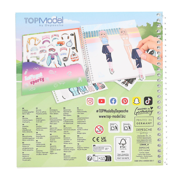 TOPModel - Dress Me Up Stickerbook Sports (413808)