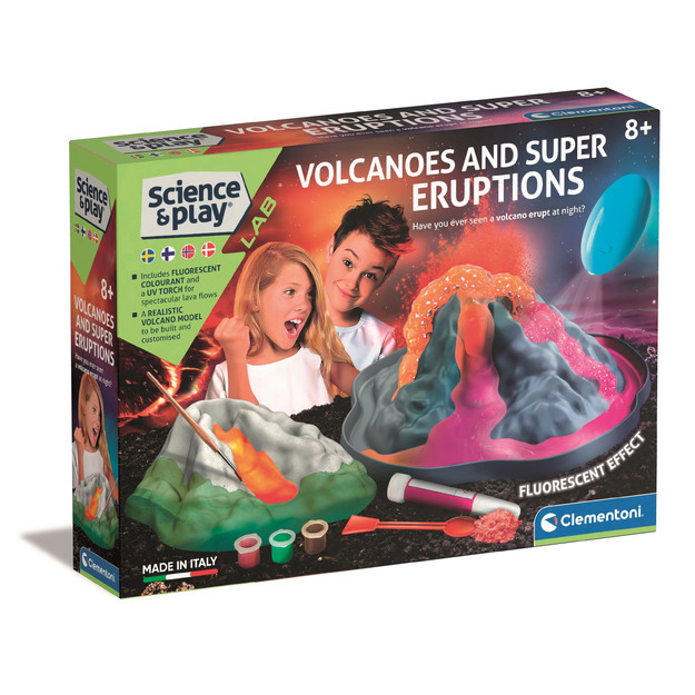 Clementoni - Science & Play - Volcano Glow in the Dark (78803)