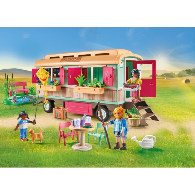 PLAYMOBIL - Cosy Cafe with Vegetable Garden (71441)