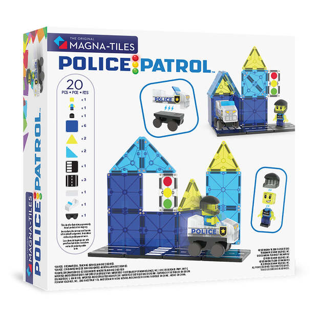 Magna-Tiles - Police Patrol™ 20 Piece Set (90353)