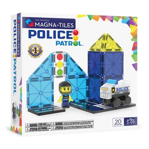 Magna-Tiles - Police Patrol™ 20 Piece Set (90353)