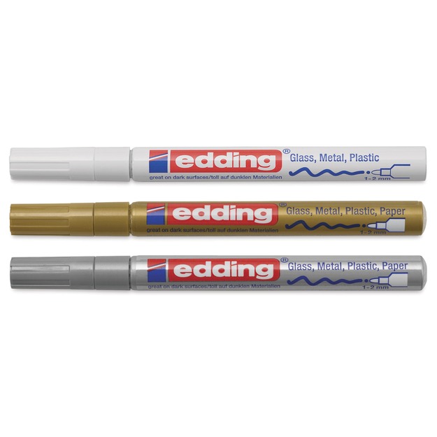 Edding -751 Gloss Paint Marker Metallic Set - 3 pcs (702061)