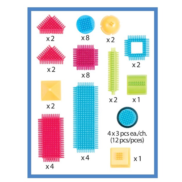 Bristle Blocks - 50 pcs in bucket - (703068)