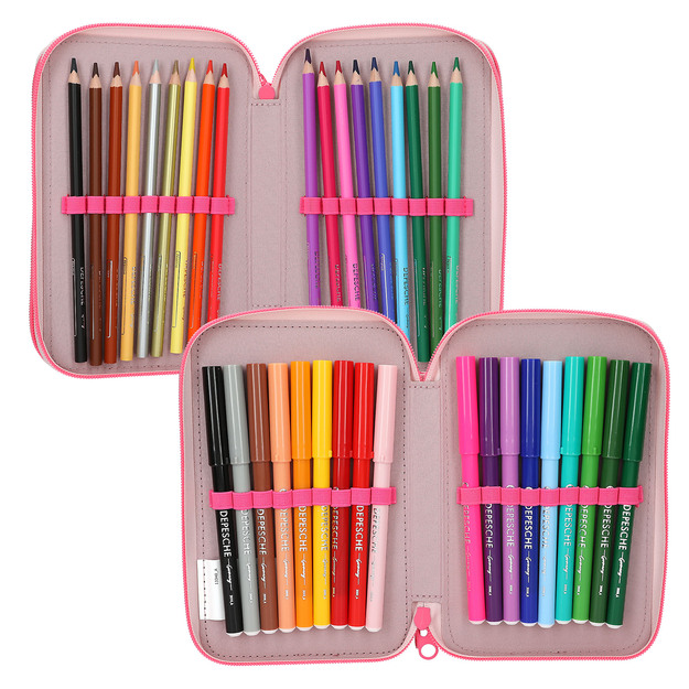 TOPModel - Triple Pencil Case Capybara - Rose