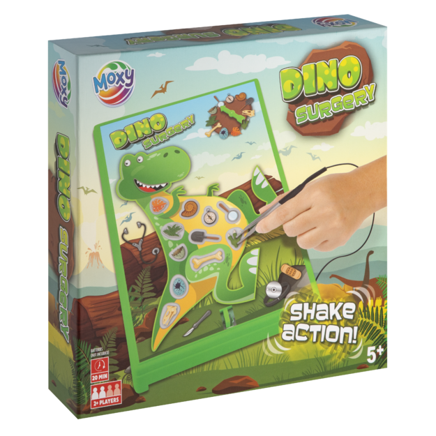 Moxy - Dino surgery, game board 24.5x17.5 cm (300086)