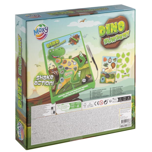 Moxy - Dino surgery, game board 24.5x17.5 cm (300086)