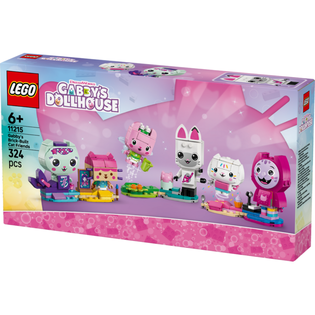 LEGO - Gabby's Dollhouse - Gabby's Brick-Built Cat Friends (11215)