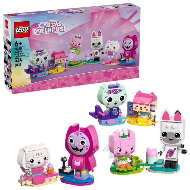 LEGO - Gabby's Dollhouse - Gabby's Brick-Built Cat Friends (11215)