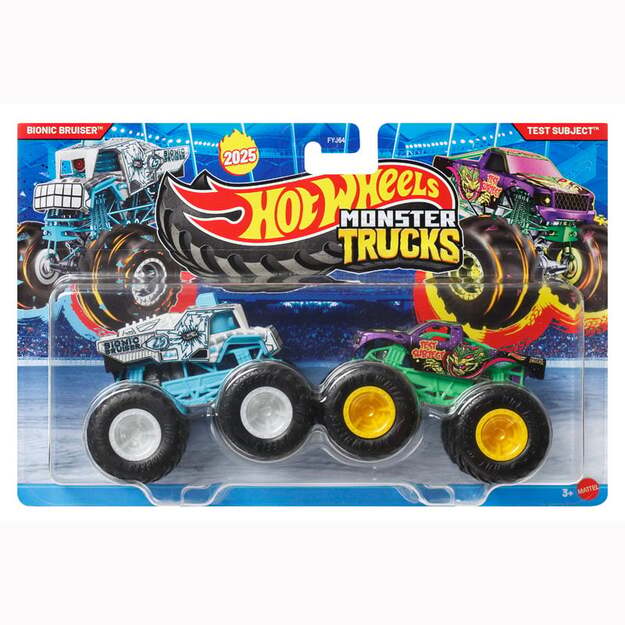 Hot Wheels - Monster Trucks 1:64  - Bionic Bruiser vs Test Subject (JCC68)