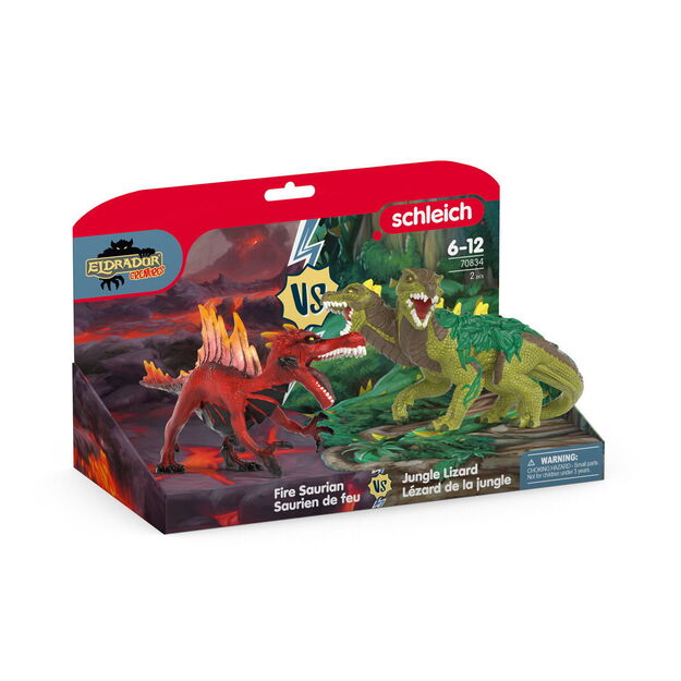 Schleich Fire Saurian vs. Jungle Lizard (70834)