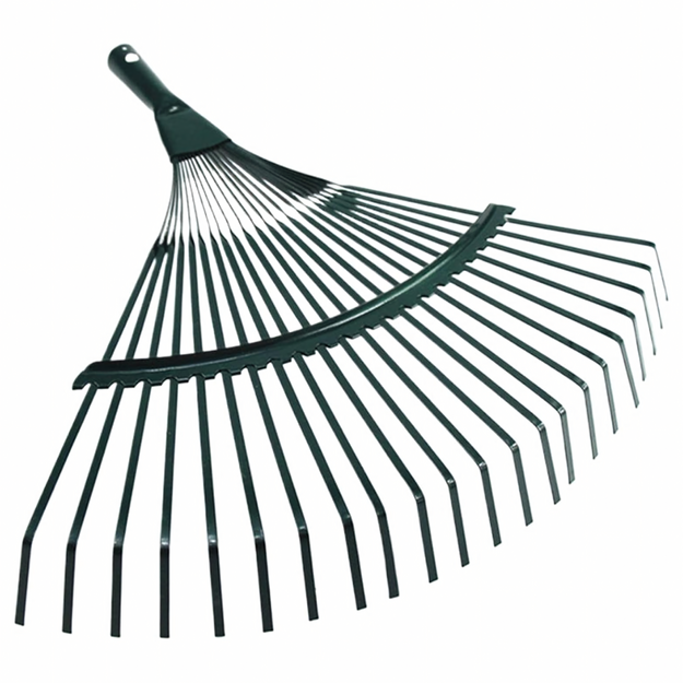 Lapų grėblys, vėduoklės formos, 42 cm, sodui, su teleskopiniu rankena, 150 cm