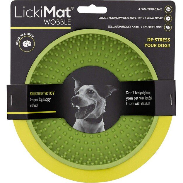 LICKIMAT - Dog Bowl Wobble Green 17X17X8Cm - (645.5320)