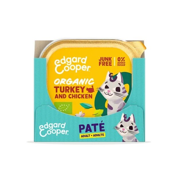 Edgard Cooper - Cat Adult Vetfood Paté Organic Turkey - 85g