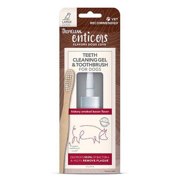 TROPICLEAN - Enticers Gel & Brush L Dog Bacon 59Ml - (719.1110)
