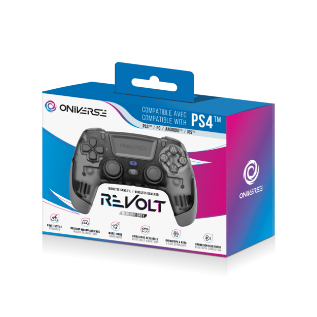 Oniverse Wireless Revolt Bluetooth Controller - Mercury Gray 4