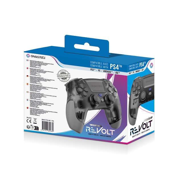Oniverse Wireless Revolt Bluetooth Controller - Mercury Gray 5
