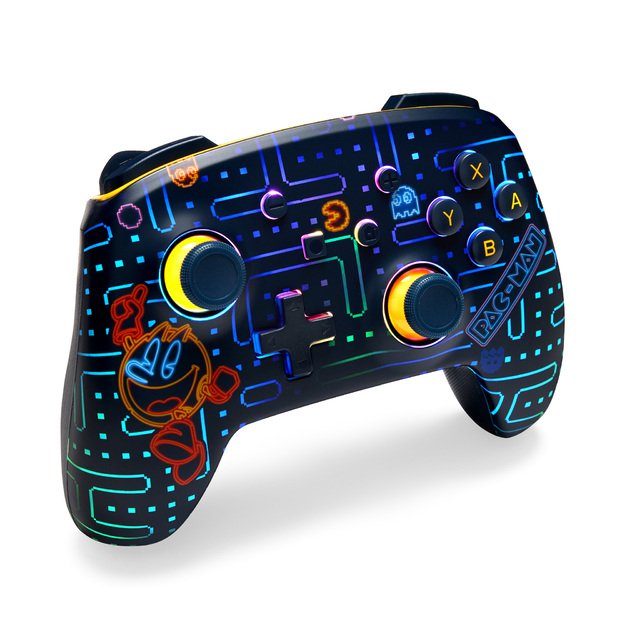 PowerA Enhanced Wireless Controller for Nintendo Switch with Lumectra – PAC-MAN Neon Arcade 1