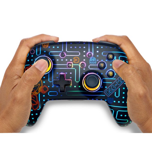 PowerA Enhanced Wireless Controller for Nintendo Switch with Lumectra – PAC-MAN Neon Arcade 6
