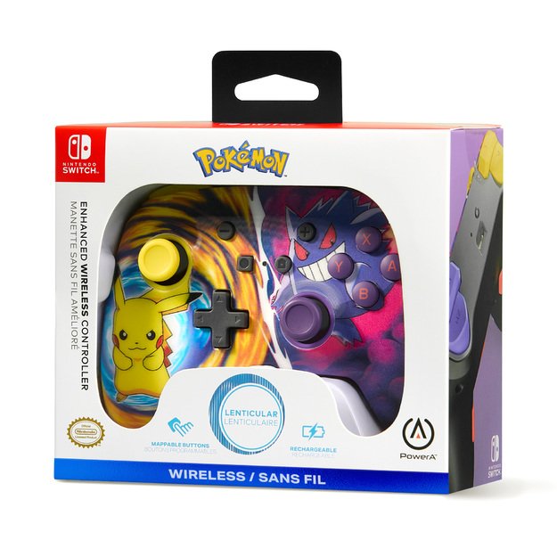 PowerA Enhanced Wireless Controller for Nintendo Switch - Pikachu vs. Gengar 4