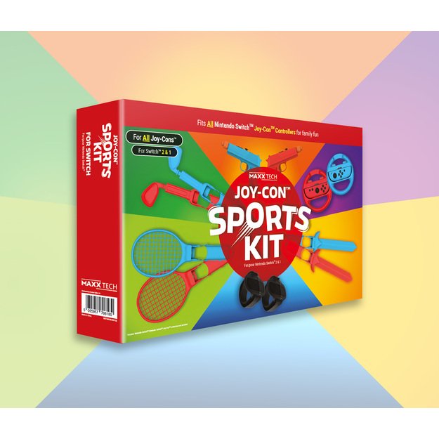 Maxx Tech - Joy-Con Sports Kit for Nintendo Switch 2/1 10