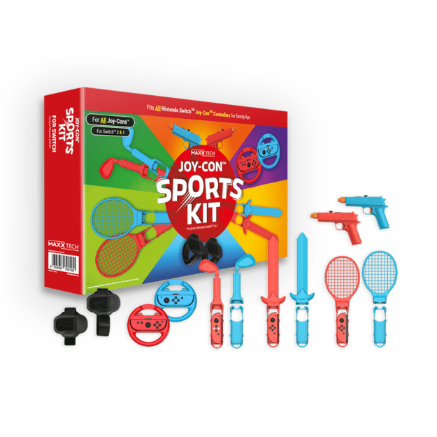 Maxx Tech - Joy-Con Sports Kit for Nintendo Switch 2/1 2