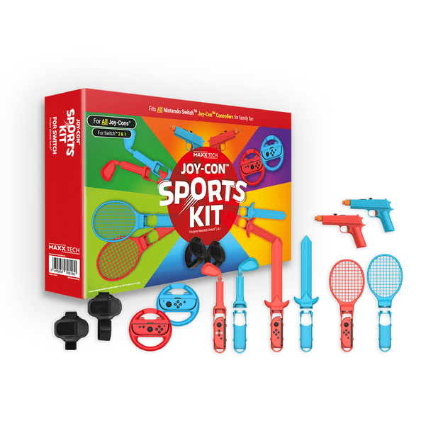 Maxx Tech - Joy-Con Sports Kit for Nintendo Switch 2/1 3