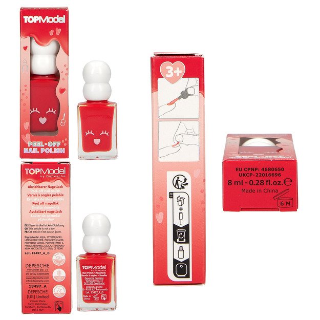 Topmodel - Nail Polish BEAUTY and ME - Coral, Light Pink, Pink, Red 4