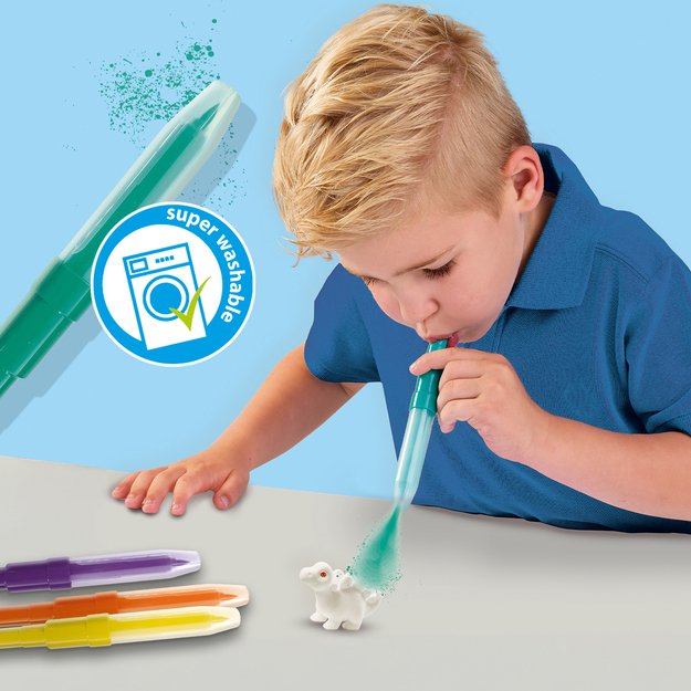 SES Creative - Blow Pens - Airbrush Dinosaurs - (S14295) 2