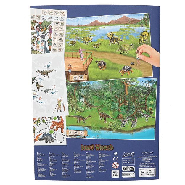 Dino World - Coloringbook Create Your DINO ZOO (413606) 1
