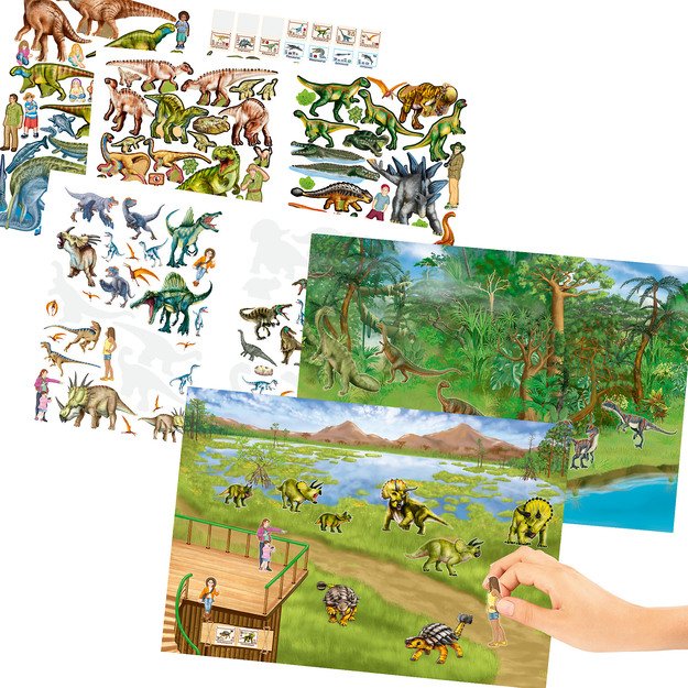 Dino World - Coloringbook Create Your DINO ZOO (413606) 2