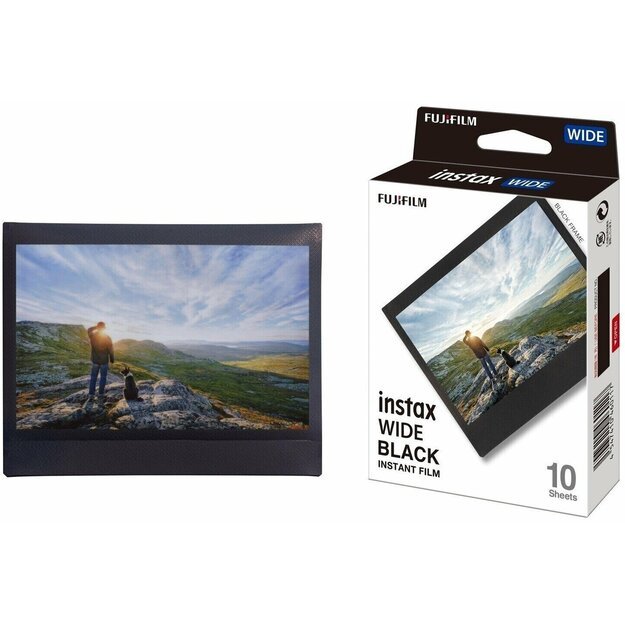 Fuji - Instax Wide Films 1x10 Shots - Black Frame 1