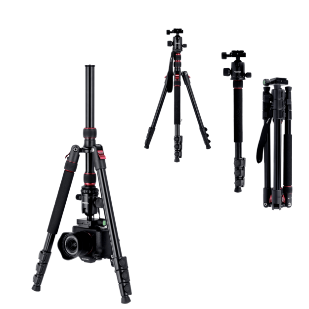 Rollei - Compact Traveler No. 2 Tripod - Aluminium - 43.5 cm Pack Size, 44 cm Min Height, 180 cm Max Height 2