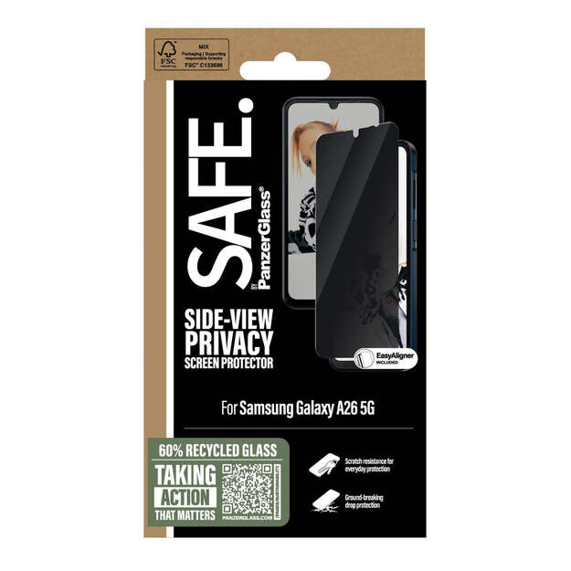PanzerGlass - SAFE Privacy Screen Protector Galaxy new A26 5G UWF 3