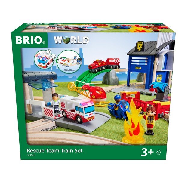 BRIO - Rescue Team Train Set - (36025) 10