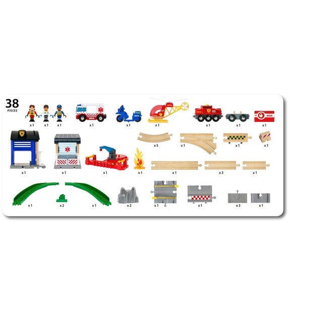 BRIO - Rescue Team Train Set - (36025) 8