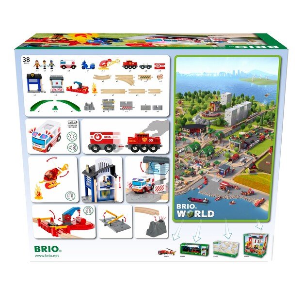 BRIO - Rescue Team Train Set - (36025) 9