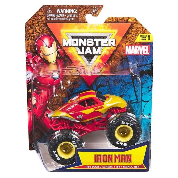 Monster Jam - 1:64 Marvel Single Pack - Iron Man (6071332) 2