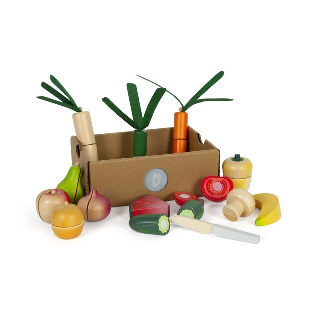 Small Foot - Fresh Fruit and Vegetable Cutting Set - (I-SF12563) 4