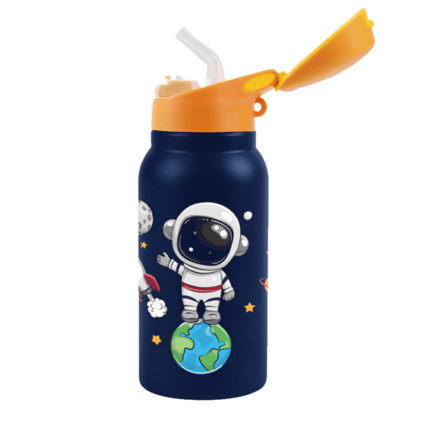 I-Drink - Thermal Bottle - 350 ml - Astronaut with foldable cap (ID0515) 1