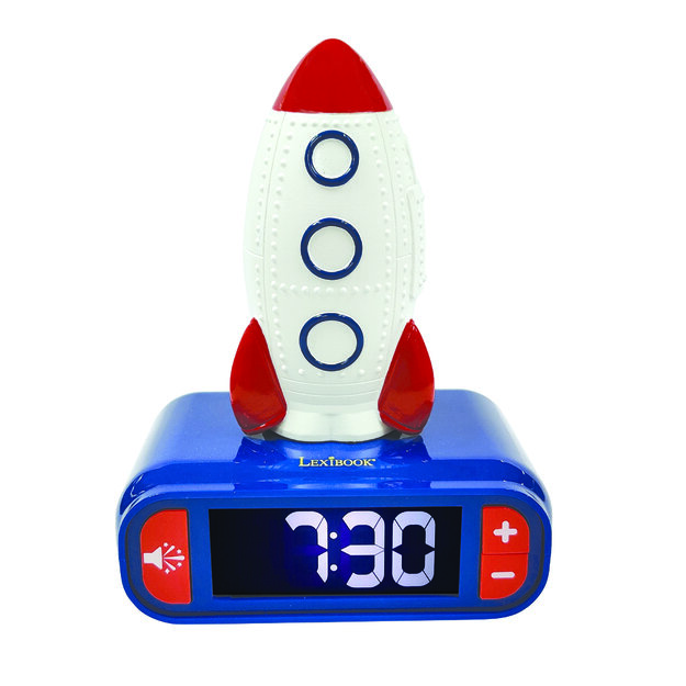 Lexibook - Alarm Clock with Rocket 3D Night Light (RL800SPC)