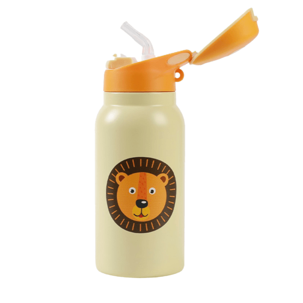 I-Drink - Thermal Bottle - 350 ml - ANIMALS Kids with foldable cap (ID0510) 1