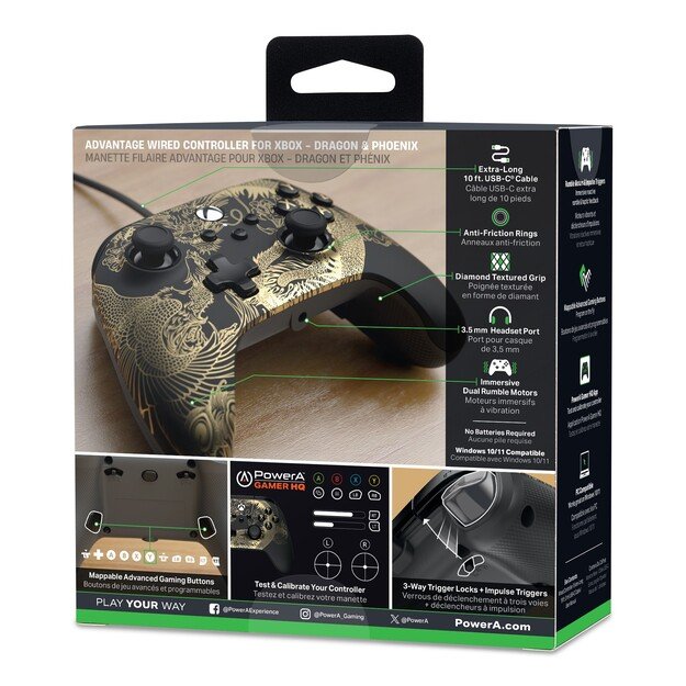 PowerA Enhanced Wired Controller – Dragon & Phoenix (Xbox X/S)