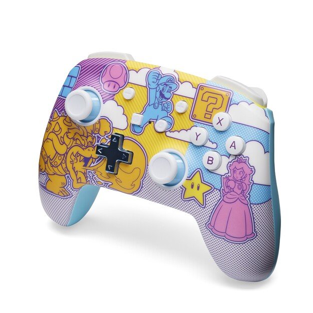 PowerA Enhanced Wireless Controller - Mushroom Kingdom Pop Art (Nintendo Switch)